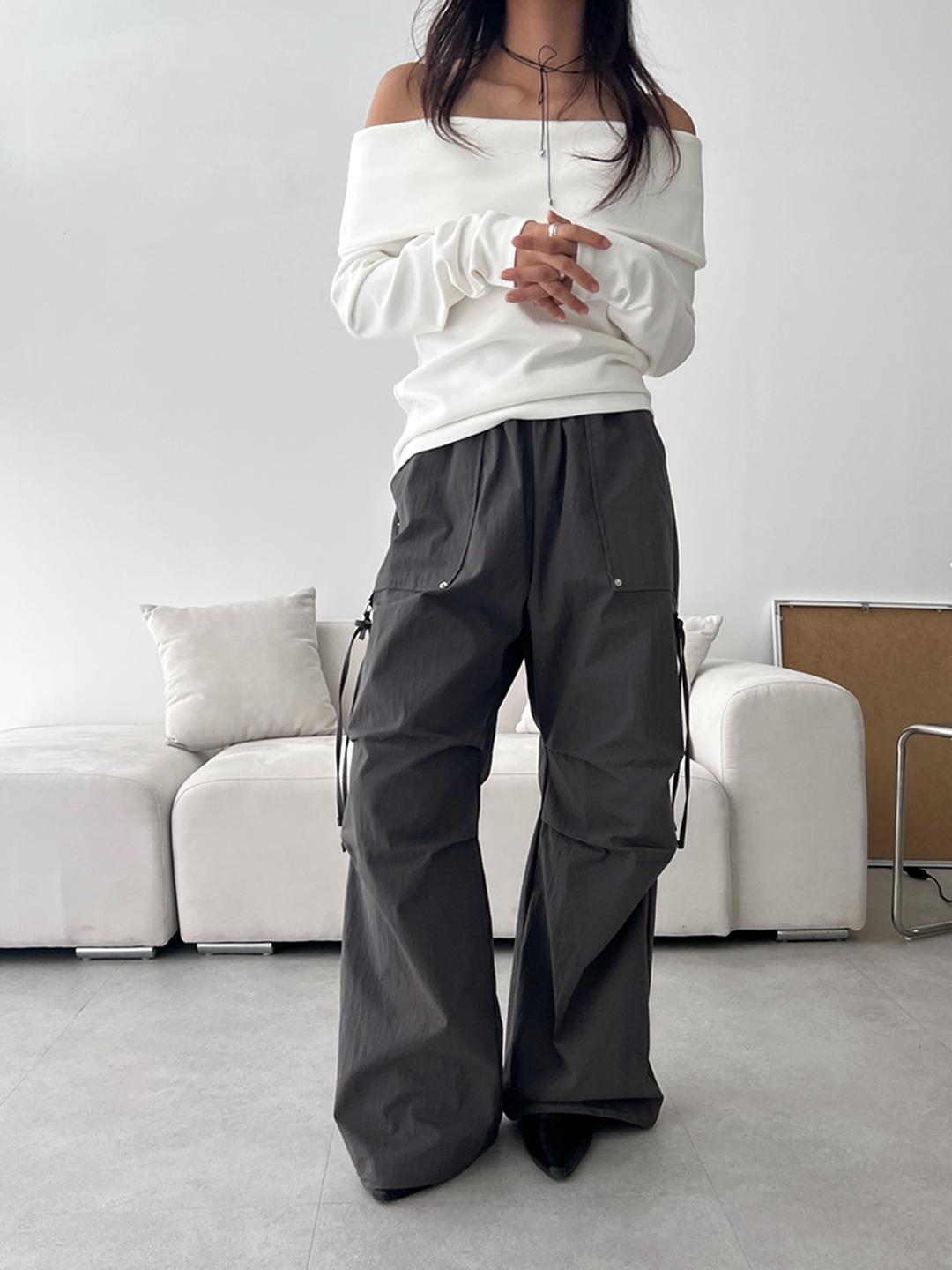 노비야카 [FW버전 추가] More than nylon pt (white, charcoal, black)