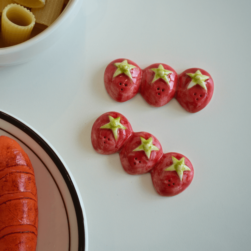 딸기 수저받침&펜 레스트