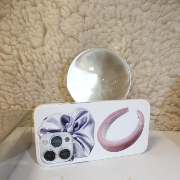 PURPLE&PINK HAIR CHARM Case