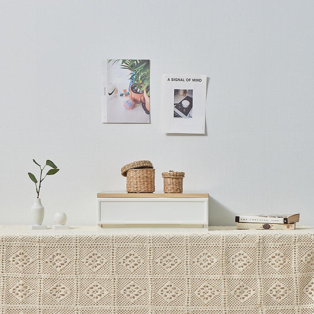 씨밀렉스 래폴드 서랍장 S, 무디파스텔화이트, 400mm, 1개