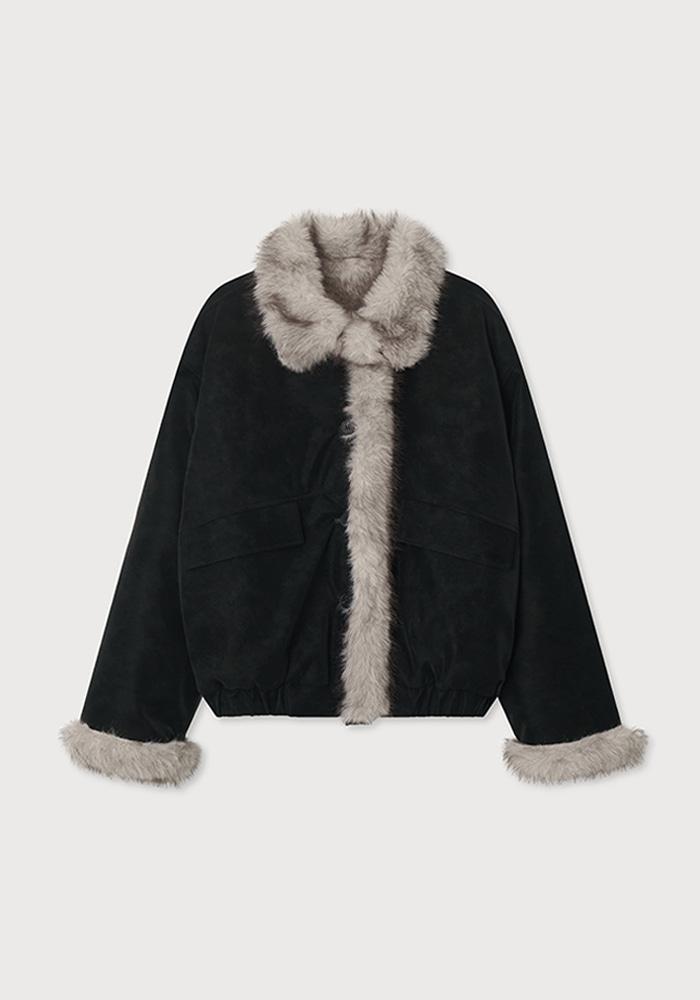 FUR BOMBER (BLACK · 2nd reorder · 1월 5일부터 순차배송)