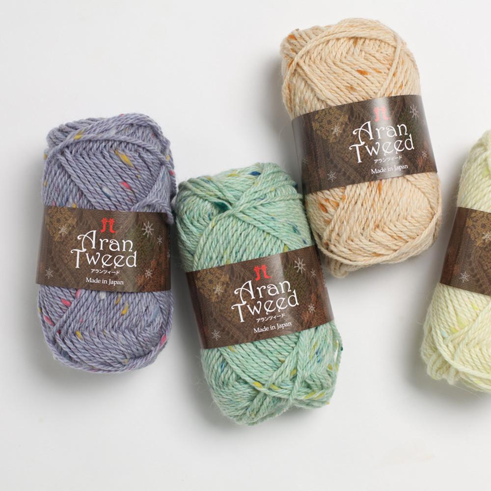 아란 트위드 하마나카 아란무늬 빈티지 귀여운 트위드사 뜨개실