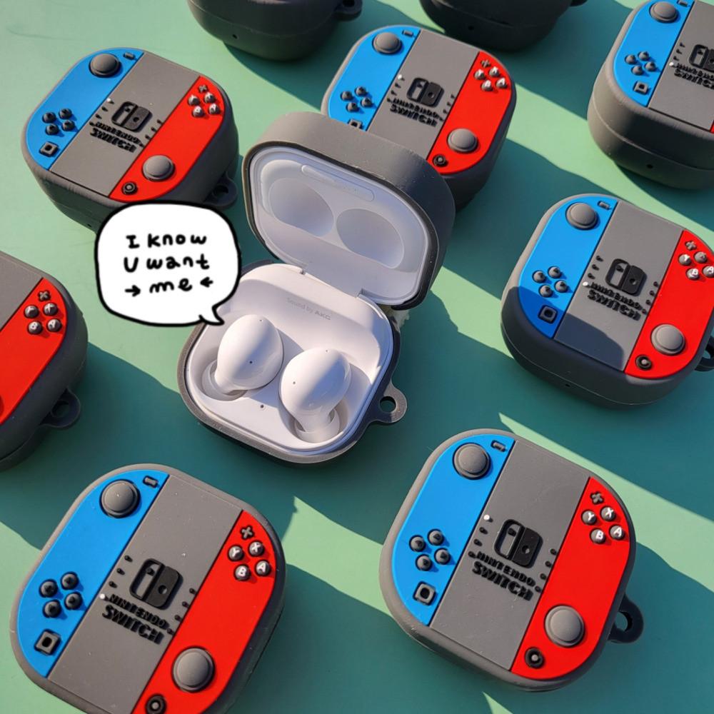 저기마트 삼성 갤럭시 버즈2 프로 케이스 버즈 라이브 실리콘 닌텐도