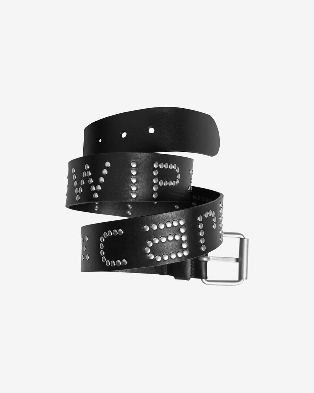 칼하트WIP SCRIPT STUDS BELT (Black/Silver)