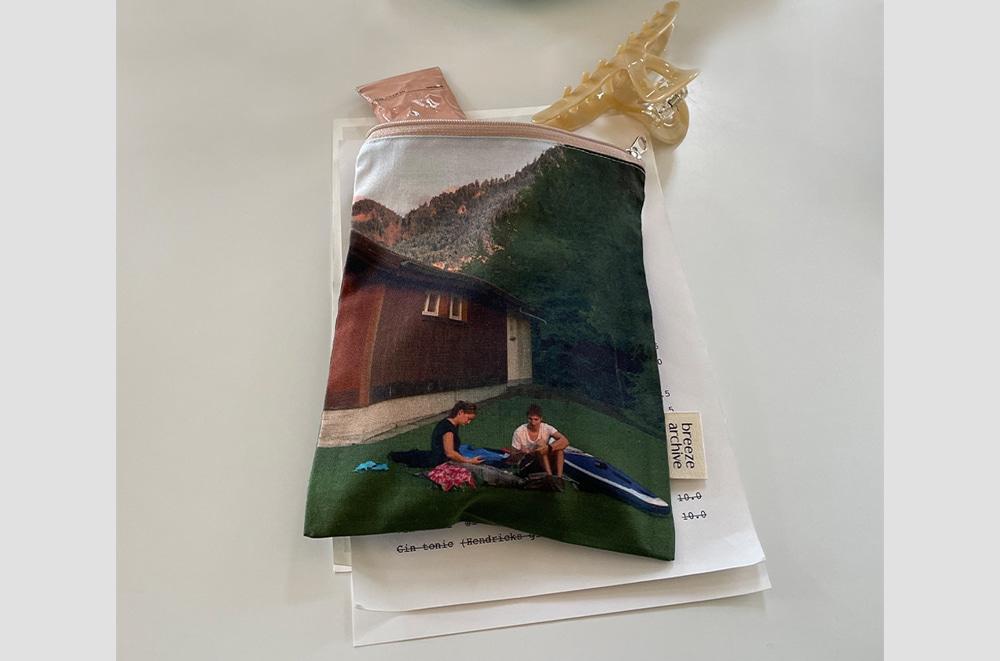 [브리즈아카이브] Cotton Pouch green grass of home