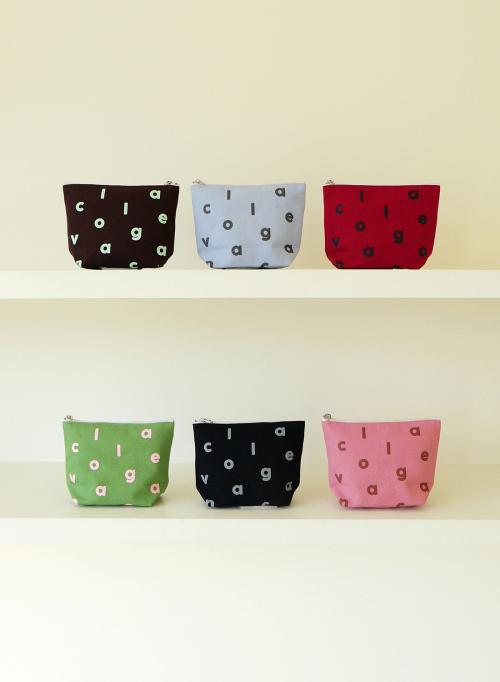 Logo Alphabet Color Pouch (파우치)-6colors
