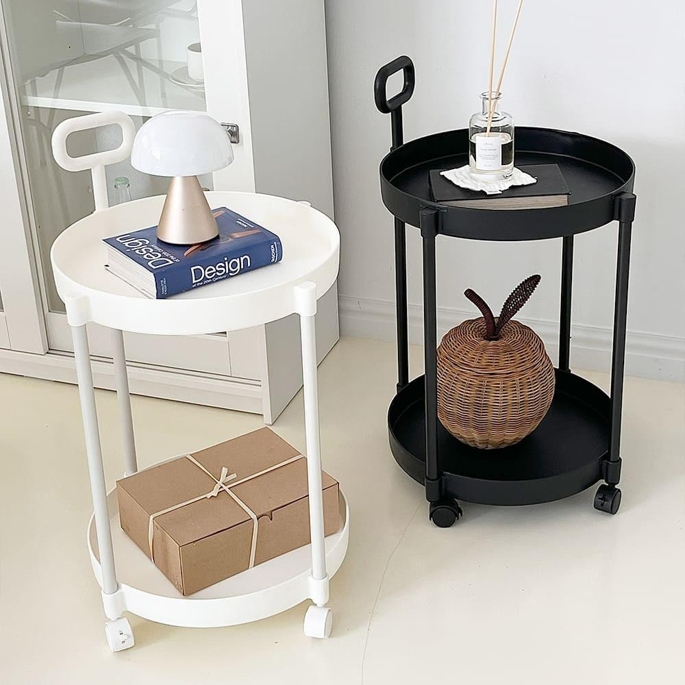 핸들달린 트롤리 협탁