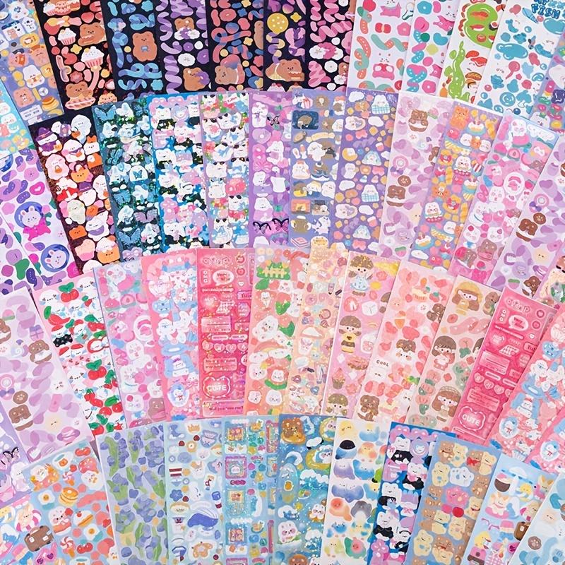 100pcs/200pcs 귀여운 만화 스티커, 저널 스티커, DIY 스티커, 무작위 스타일, 멋진 크리스마스 할로윈 추수감사절 선물, 새해 선물, 발렌타인 데이 선물