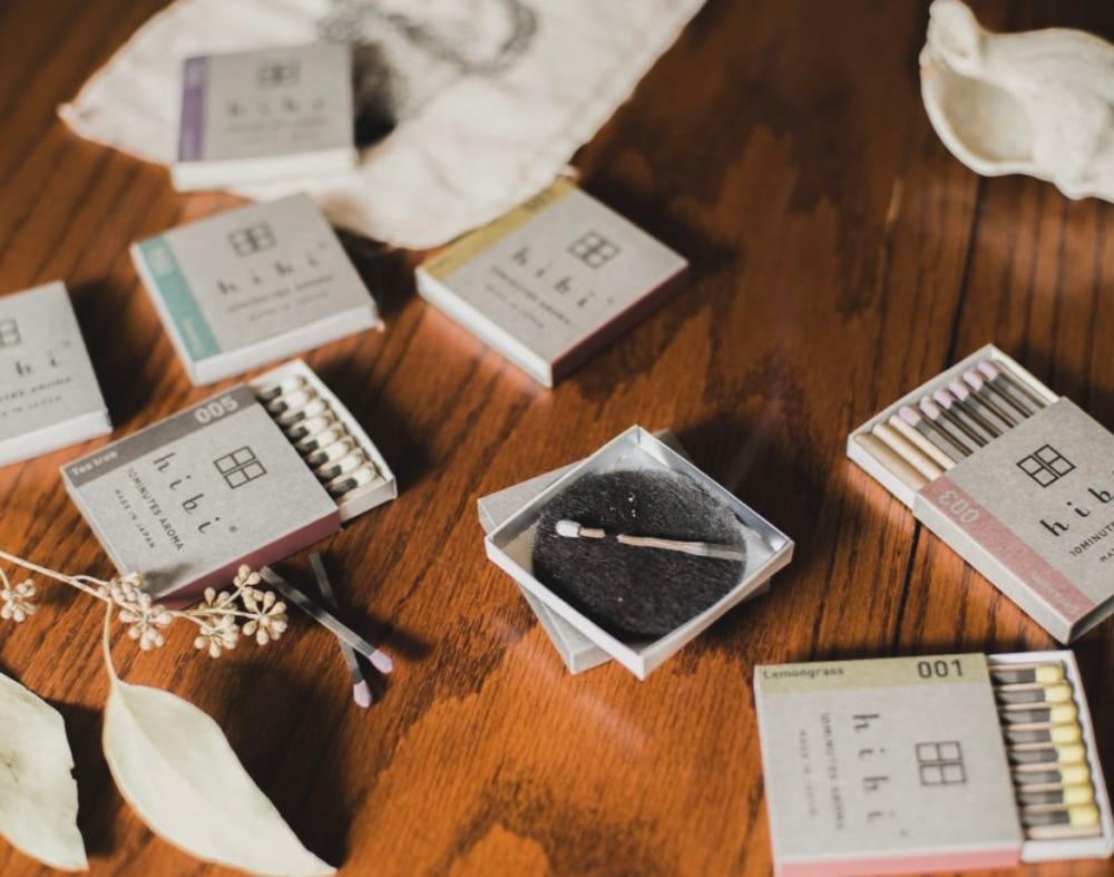 hibi  히비인센스 오리지널 시리즈 아로마 인센스 레귤러 7종 / 성냥 인센스 HIBI 10MINUTES AROMA REGULAR BOX 7FRAGRANCES