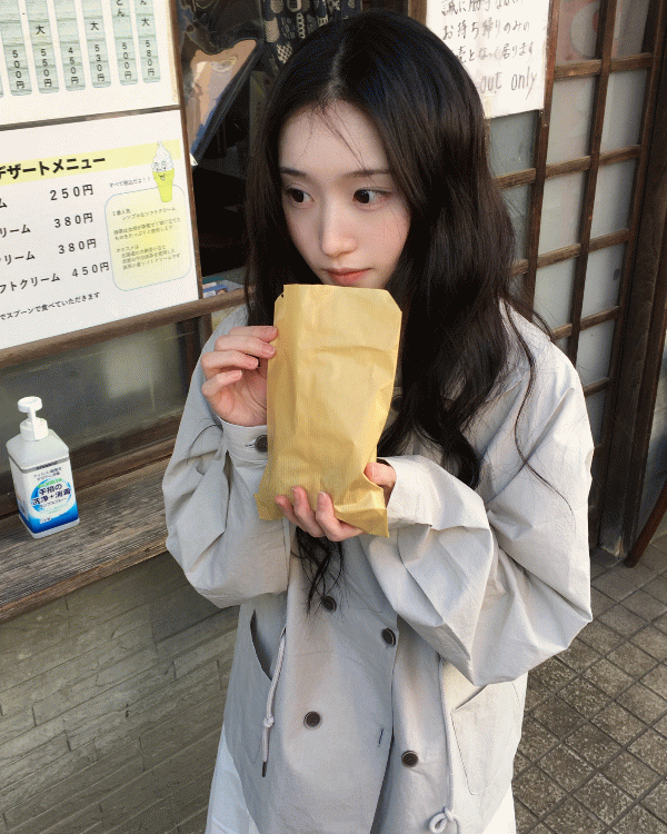 데이빈 [국내제작☁️/모리걸] 모에구 투웨이 윈드 라운드 스트링 야상 블라우스 jk