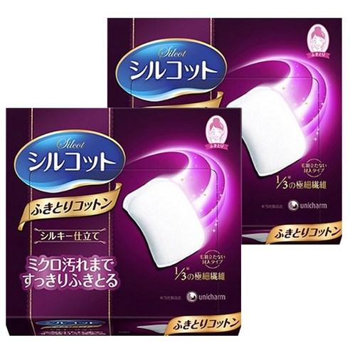 시루콧토 후키토리 화장솜, 32개입, 2개