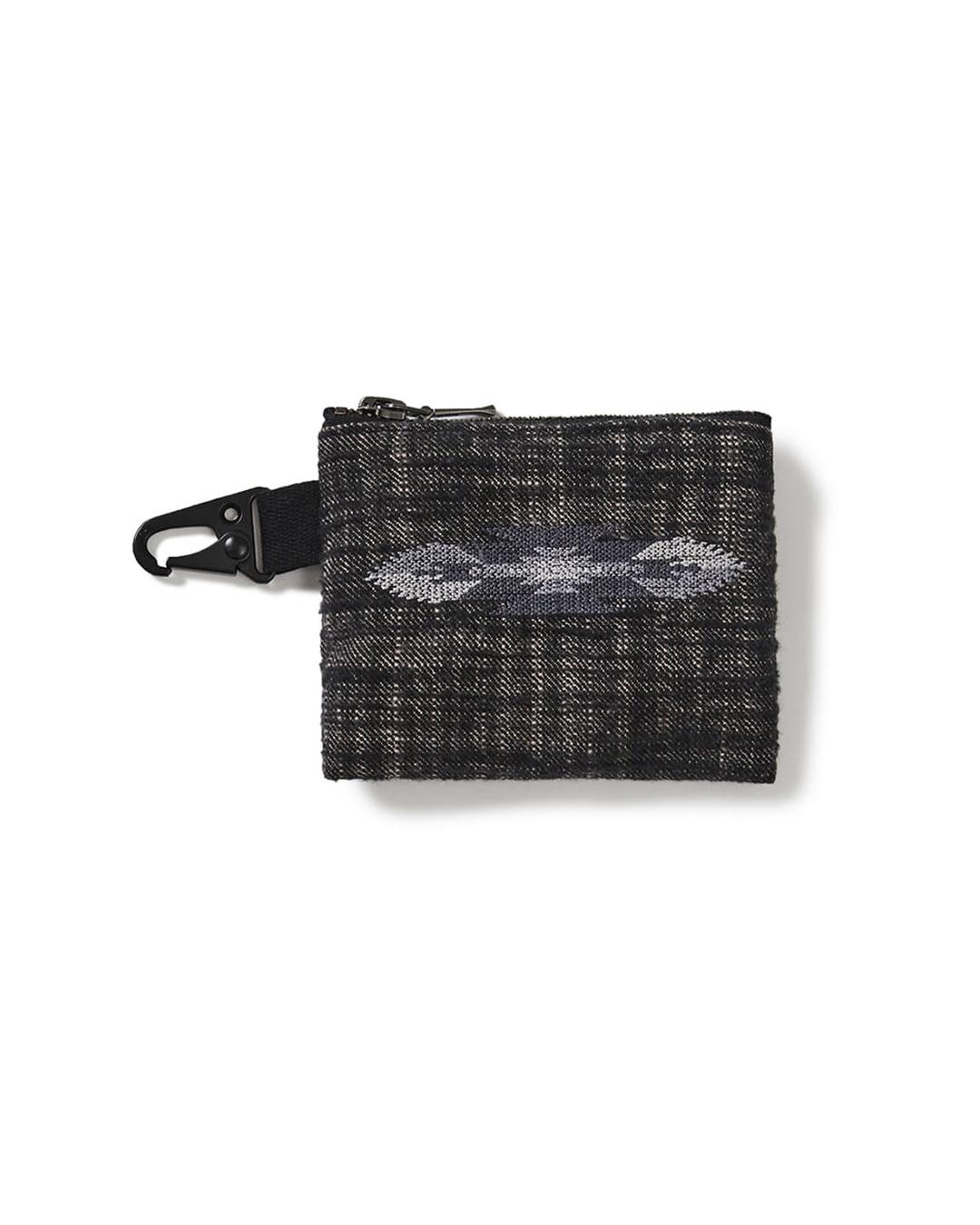 Ortega pouch key ring / Black purple
