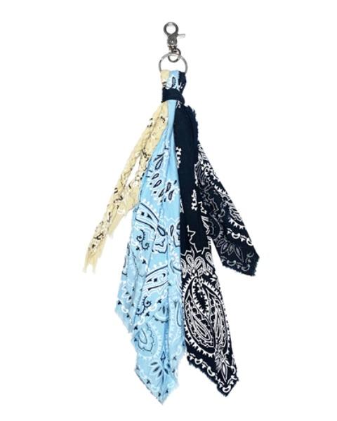 color bandana keyring (sky blue)