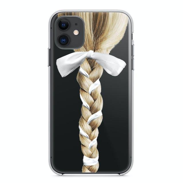 Blond White Ribbon iPhone case