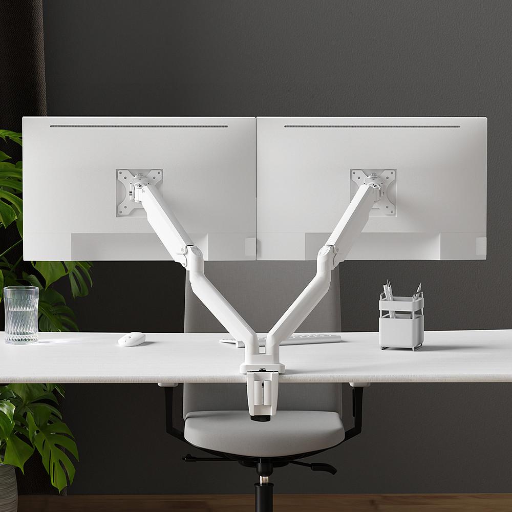 펠로우즈 PT 듀얼 모니터암 거치대 USB 3.0포트+32인치+고품질 가스스프링