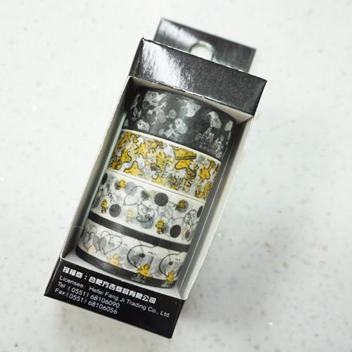 스누피 4종 마스킹테이프