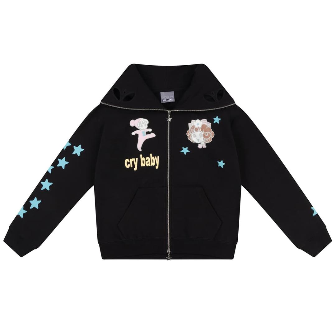 [M]애슐리 윌리엄스 25fw CRY BABY 버터플라이 후드집업 | 후루츠패밀리