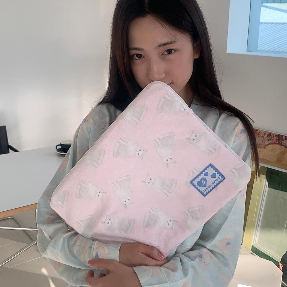blue eyes cat laptop pouch (노트북파우치)