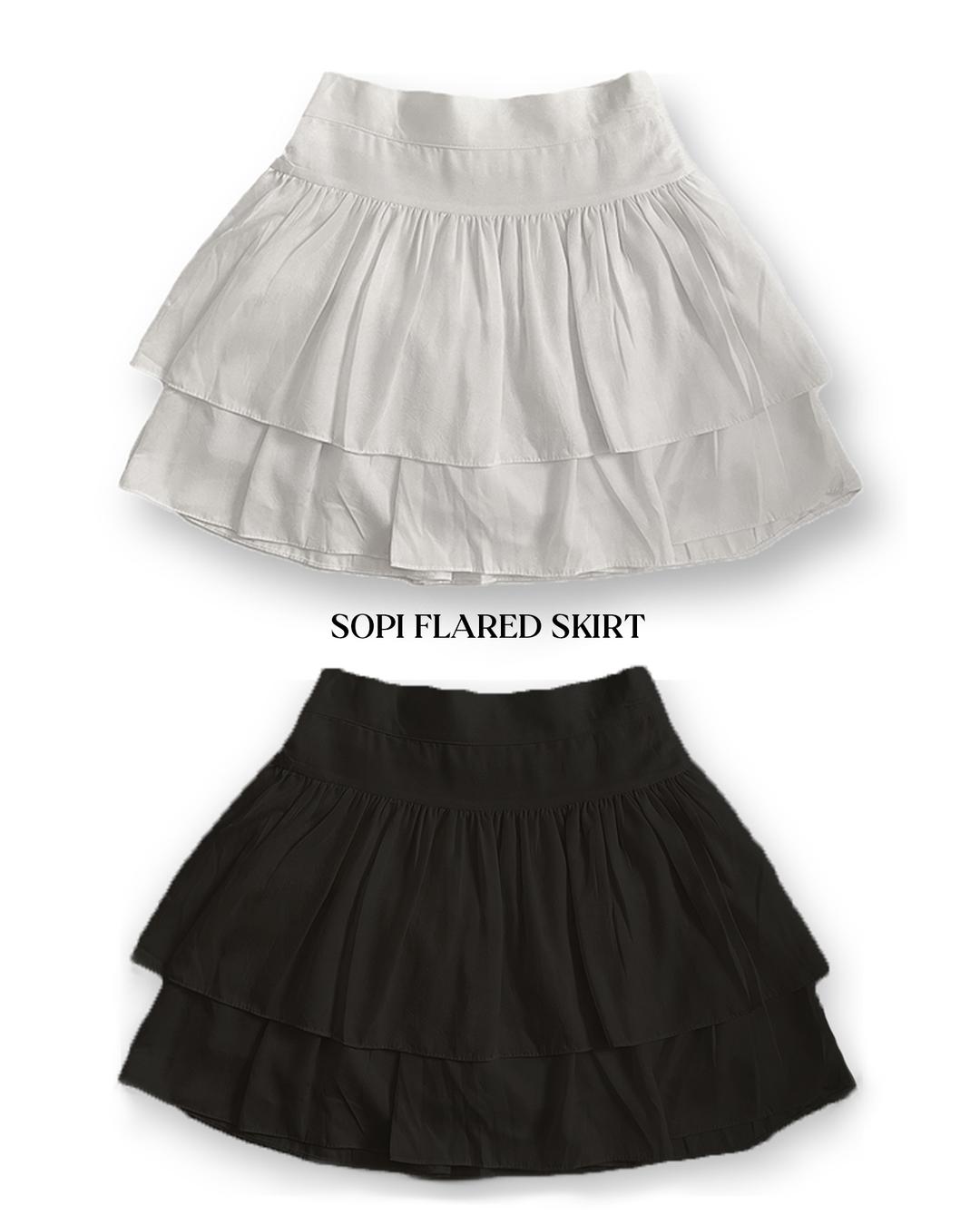 (2color) sopi flared sk