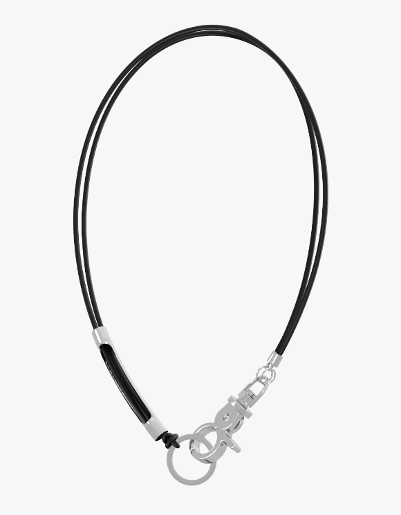 3Way Sporty Tool Necklace - Black-Silver