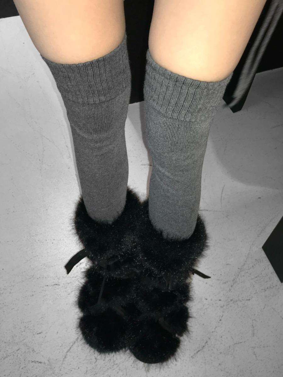 mango knit leg socks(3 color)