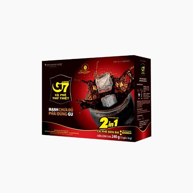 G7 2in1 커피앤슈거 15개입 베트남PKG (내수용) / 원두 커피 블랙 다크 스위트 아메리카노