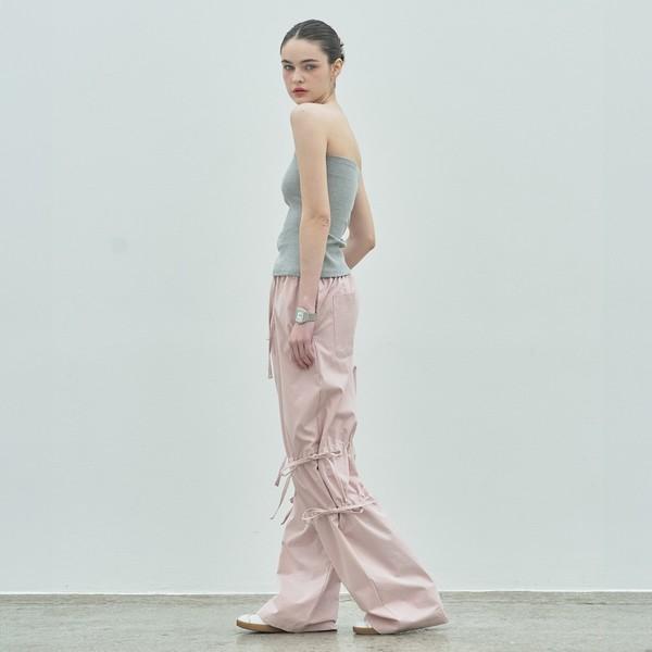 Ribbon Banding Pants_Light Pink