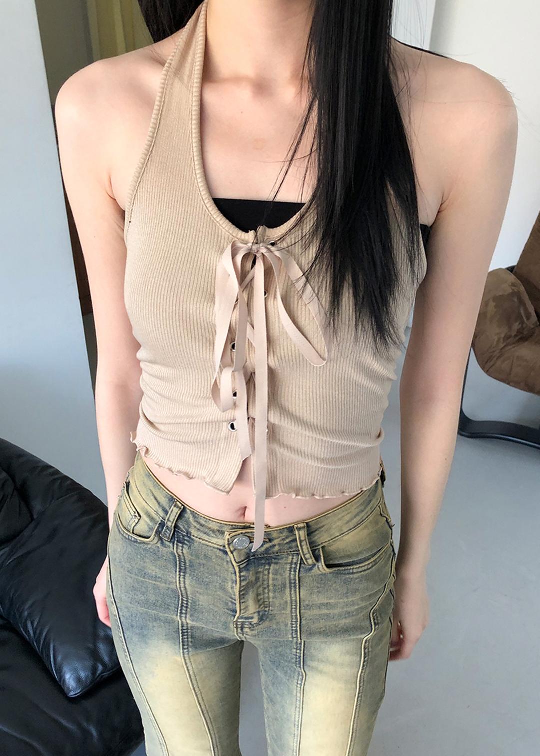 corset halter top 2 color