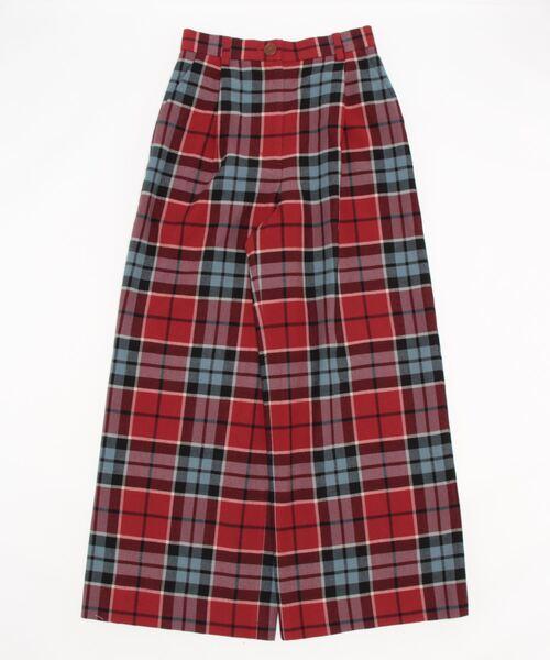 Vivienne Westwood（ヴィヴィアンウエストウッド）の「TARTAN CHECKﾀｯｸﾜｲﾄﾞﾊﾟﾝﾂ（その他パンツ）」 - WEAR