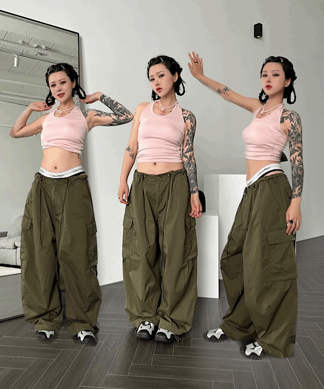 [UNISEX] 아메카지 벌룬 카고팬츠 - 3color