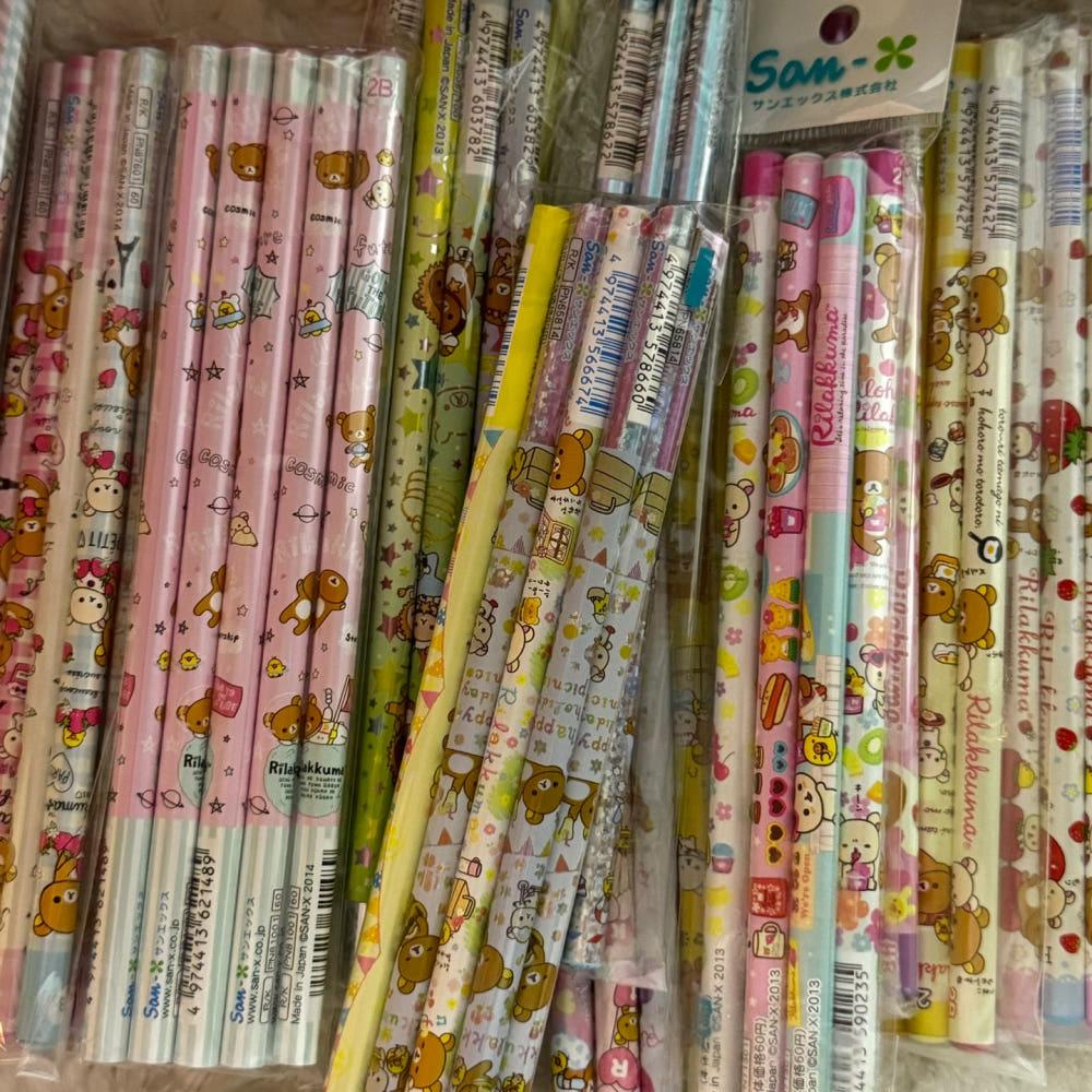 [고전문구] SAN-X 리락쿠마 2B 4B 연필 랜덤