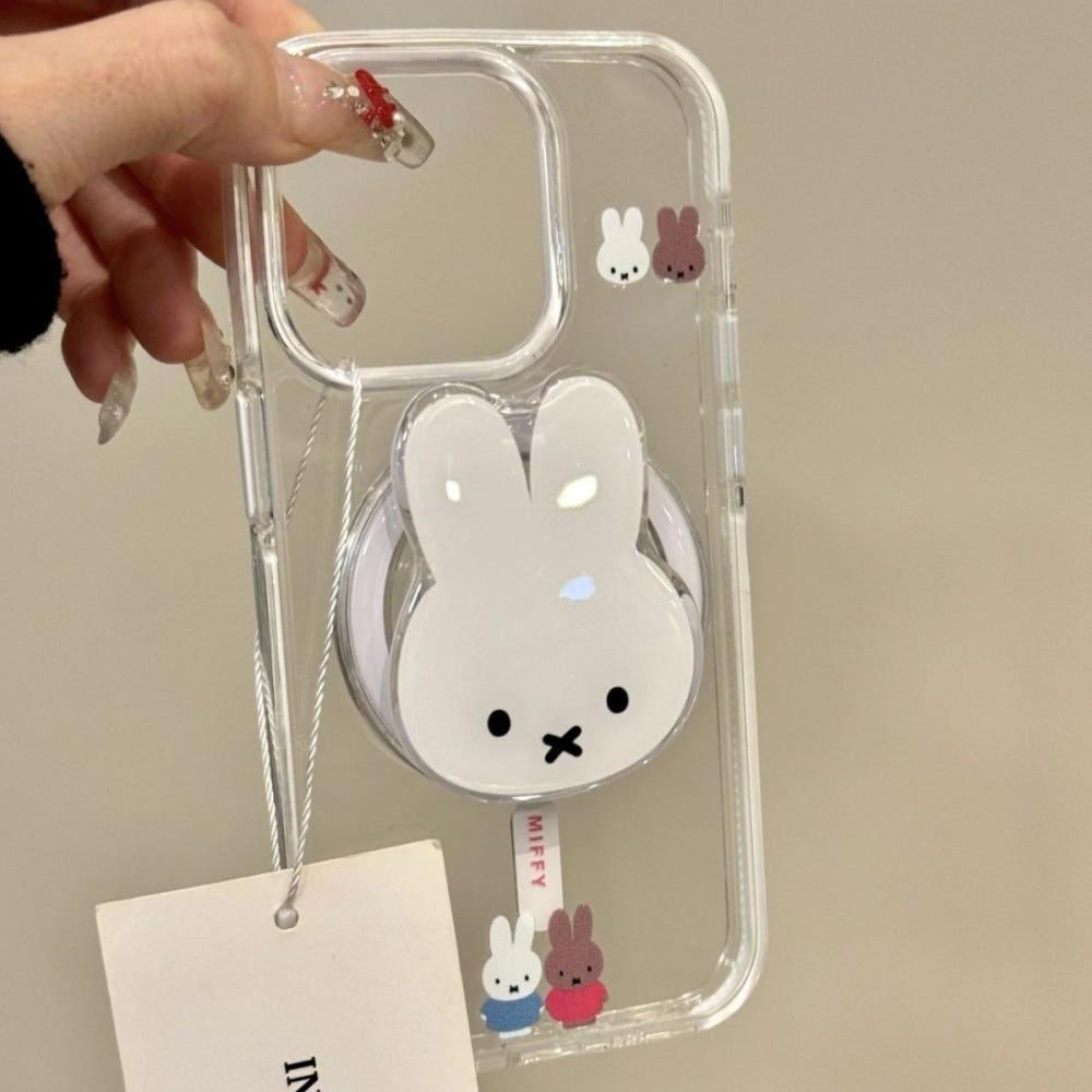 귀여운 miffy 미피 스마트톡맥세이프 아이폰케이스 투명케이스