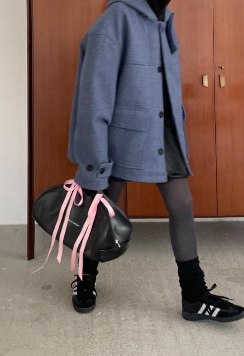 hoody half coat