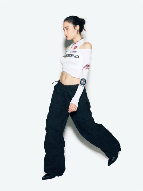 에즈이프 캘리(ASIF CALIE)  PARACHUTE CARGO PANTS BLACK - 사이즈 & 후기 | 무신사