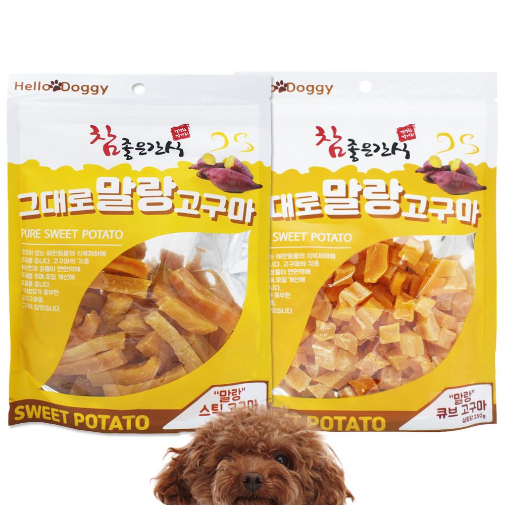 헬로도기 참좋은간식 그대로 말랑고구마 250g