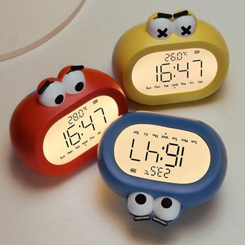 캐릭터 미니 무소음 아날로그 인테리어 자명종 탁상시계