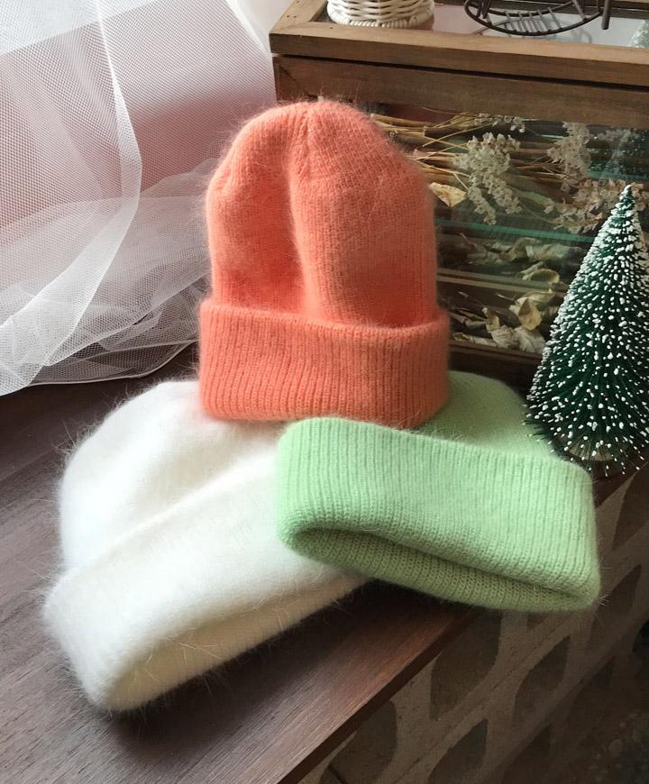 [당일발송] 앙고라 비니 (24color) (무료배송)