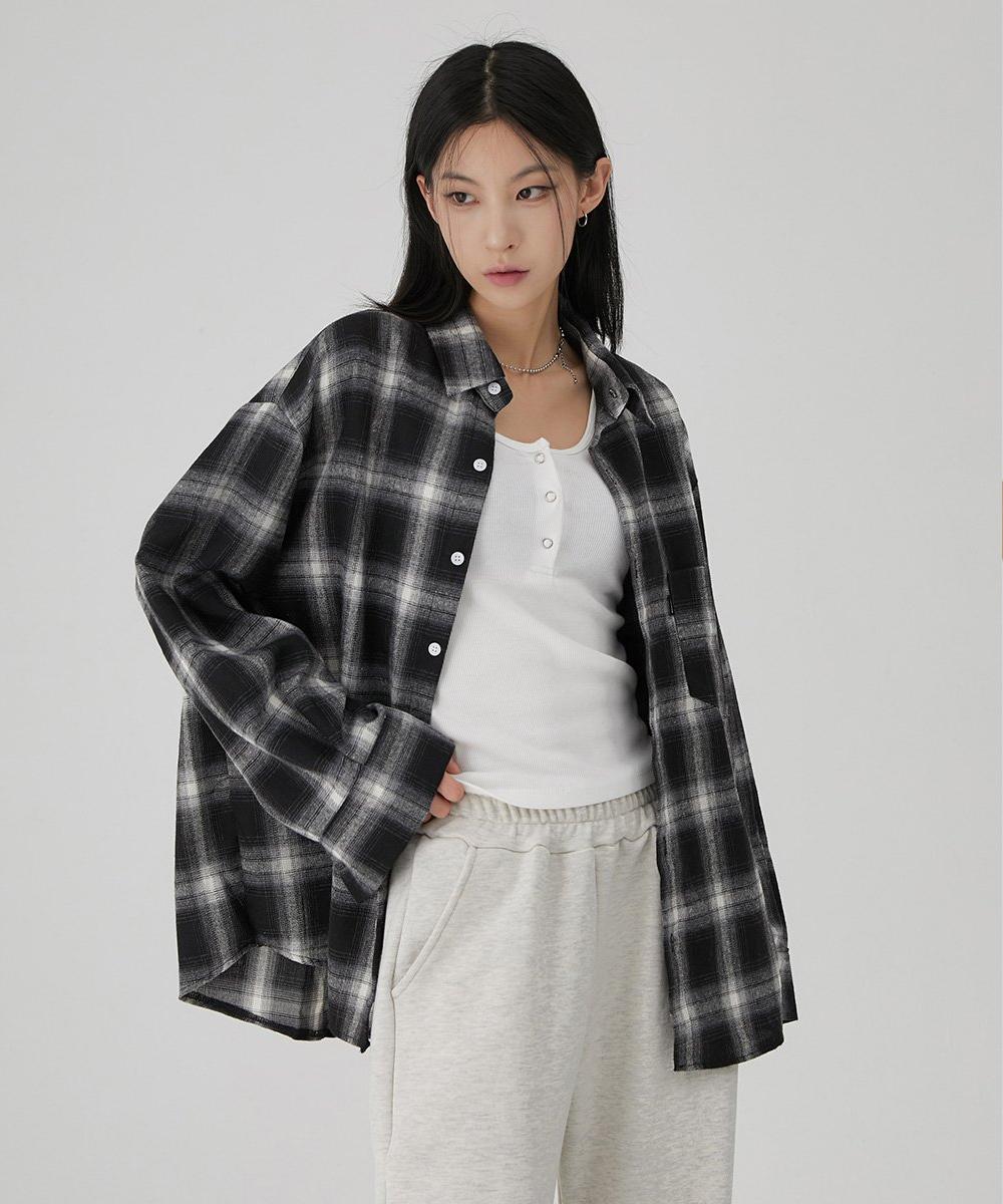 어커버 [뉴진스 민지 착용] 타탄 포켓 체크 셔츠 3color