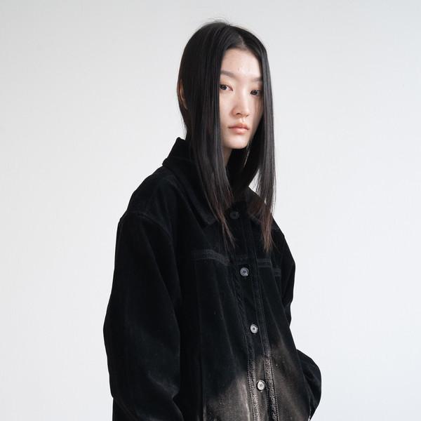 [1/2 순차 출고] Kinder Suede Punching Jacket (Black)