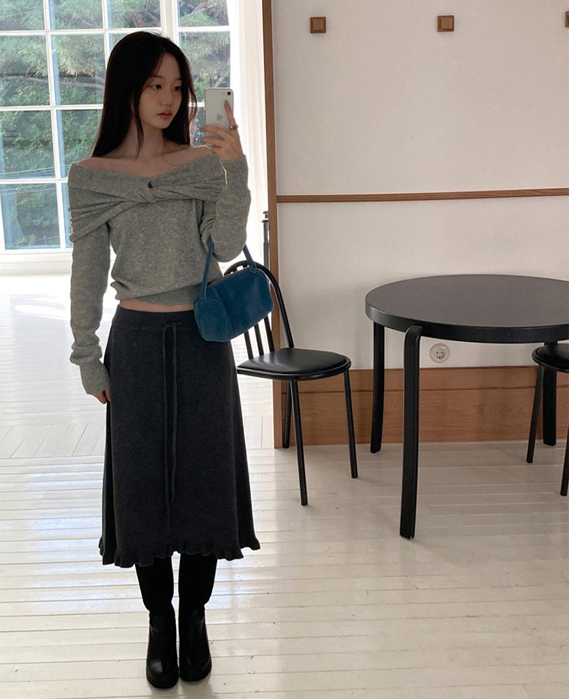메이비베이비 Megumi Skirt (2colors) (예약주문 11/13이후 순차발송)