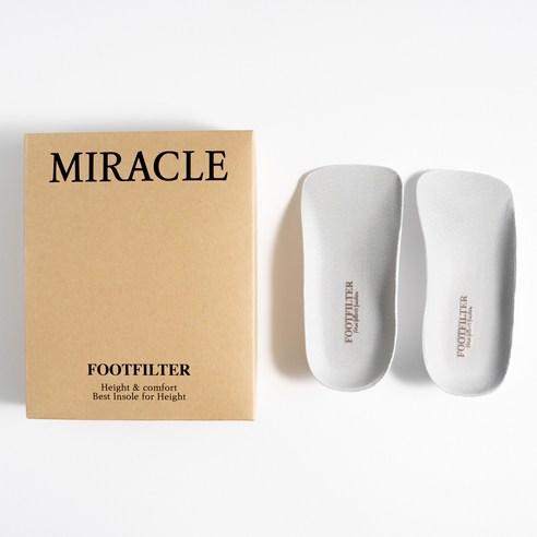 풋필터 미라클 하이 AIR 키높이 깔창 2세트, 2.5cm, 2세트