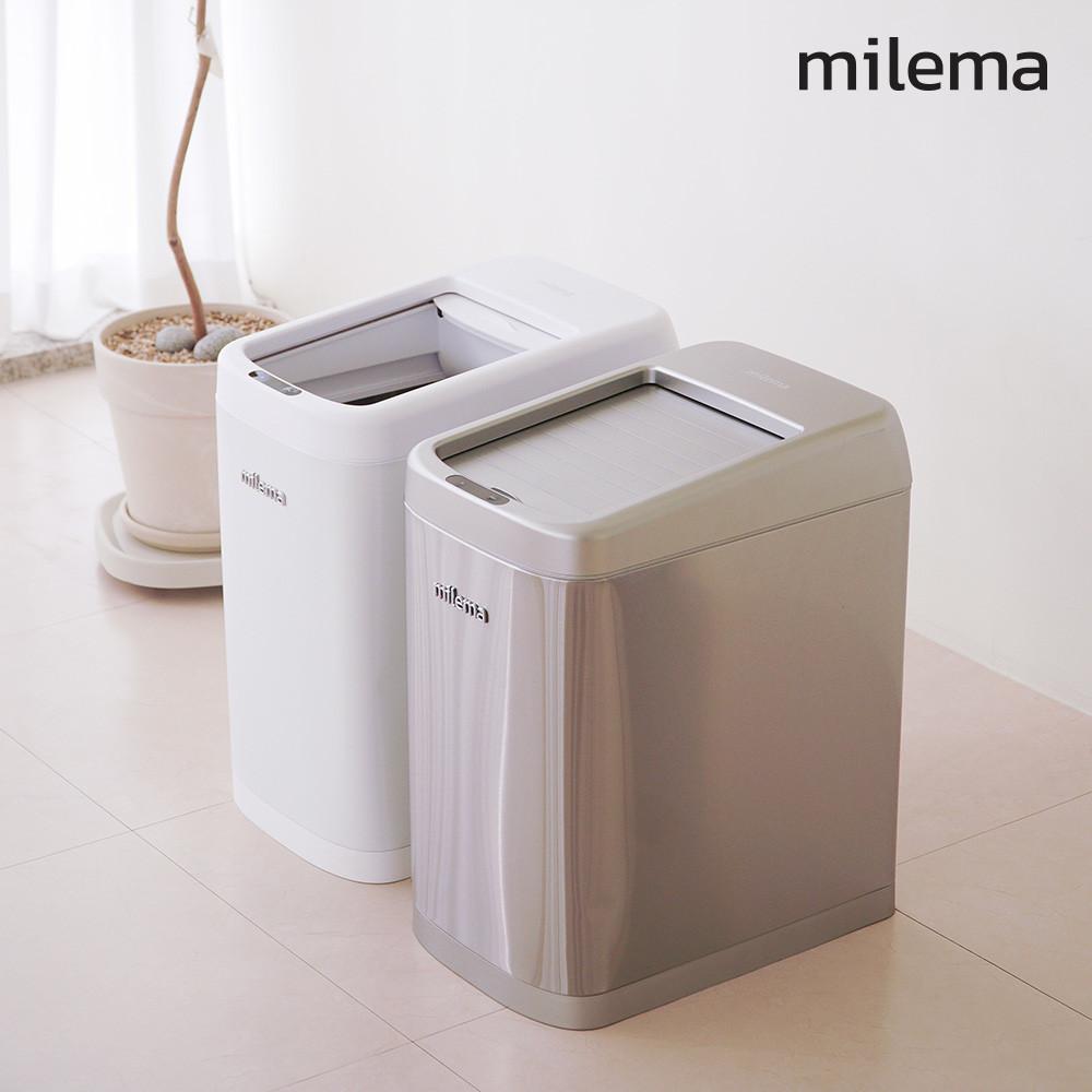 [전 세계 최초 특허] 밀레마 슬라이딩 자동센서 스마트휴지통 30L 종량제20L 커버용량