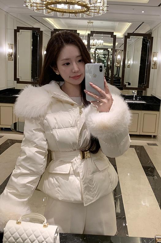 (수입)페페 폭스 퍼 패딩