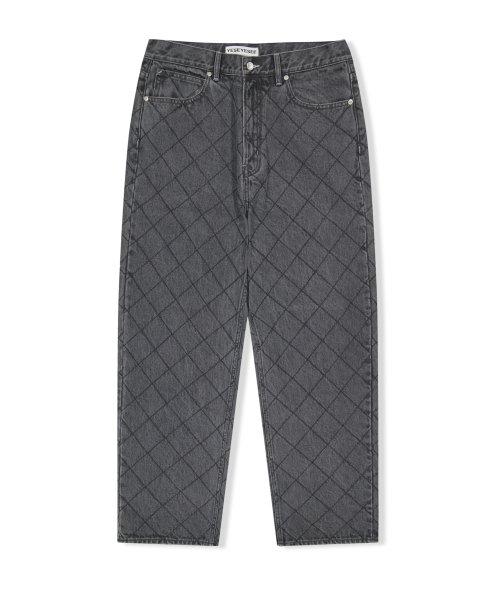 Equal Net 5 Pockets Denim Pants Black