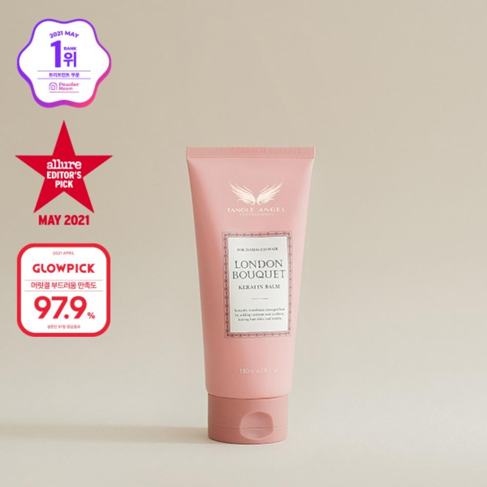 [탱글엔젤] 런던 부케 케라틴밤 노워시 헤어팩 180ml