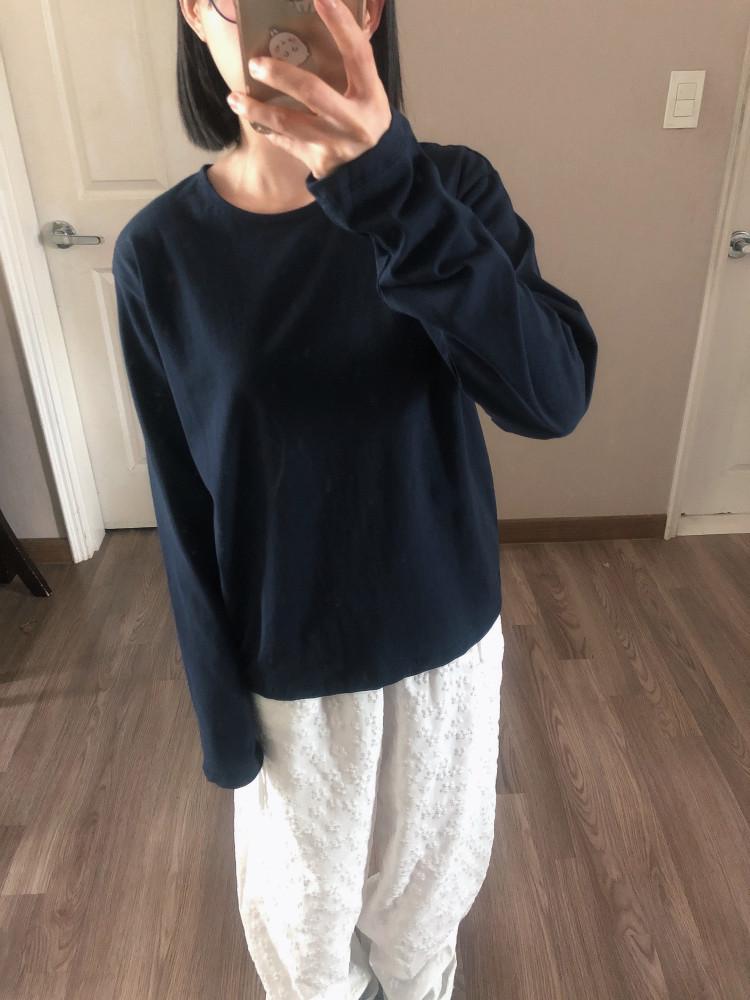 실켓 라운드 루즈 티셔츠 (5colors)