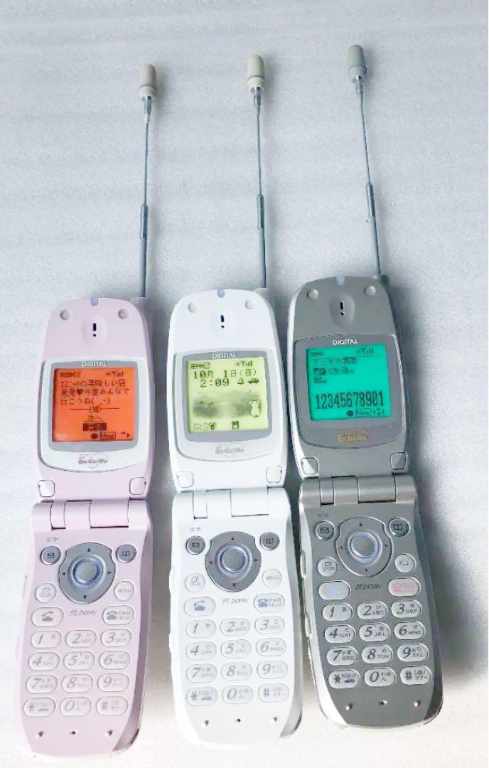 ジャンク希少価値　ドコモガラケーモックアップ　n209i 3色1組