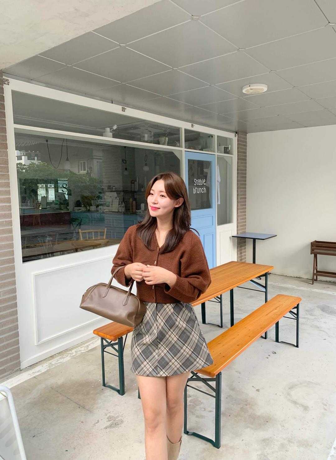 check skirt 2color 마지막 수량 1장