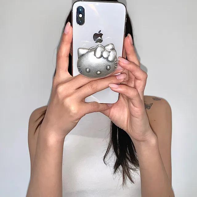 (2type) kitty metal phone holder 키티 메탈 핸드폰 거치대