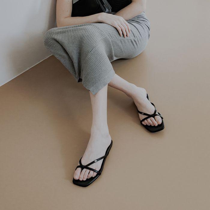 블레어 로고 스트랩 슬리퍼 [n5226]_5color
